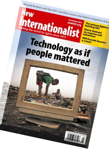 New Internationalist – May 2016 Cover