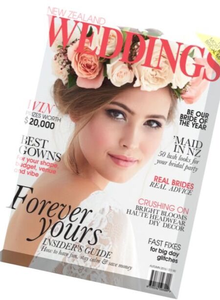 New Zealand Weddings – Autumn 2016 Cover