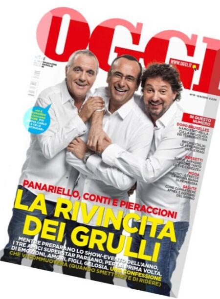 Oggi – 6 Aprile 2016 Cover