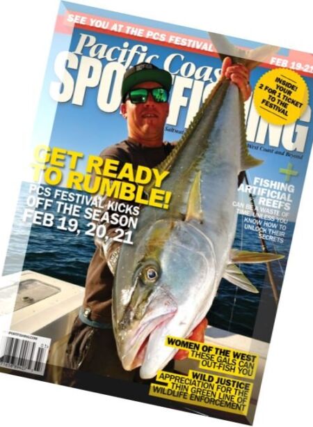 Pacific Coast Sportfishing – March 2016 Cover