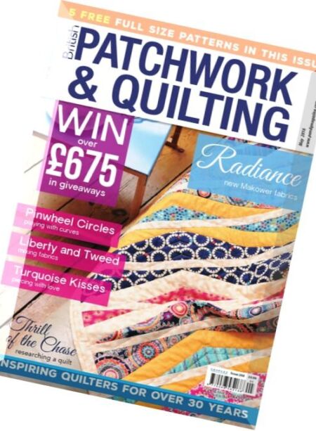 Patchwork & Quilting – May 2016 Cover