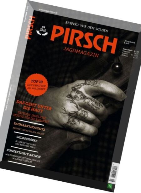 Pirsch Jagdmagazin – N 08, 20 April 2016 Cover