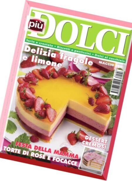 piuDOLCI – Maggio 2016 Cover
