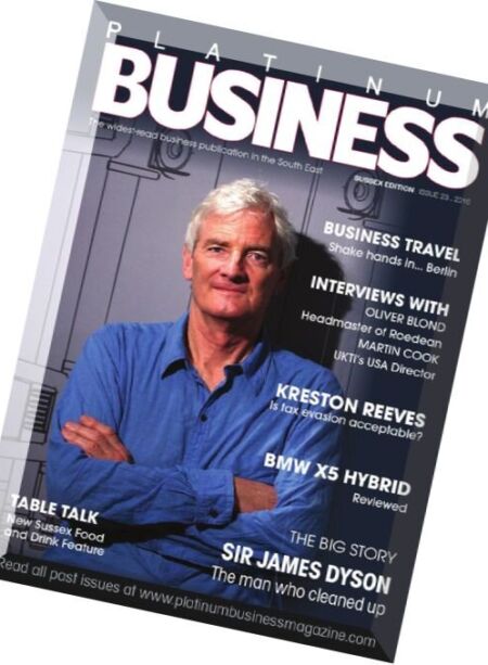 Platinum Business Magazine – Issue 23, 2016 Cover