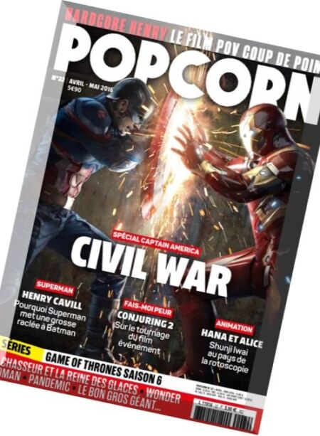 Popcorn – Avril-Mai 2016 Cover