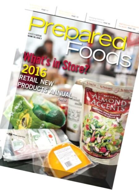 Prepared Foods – March 2016 Cover