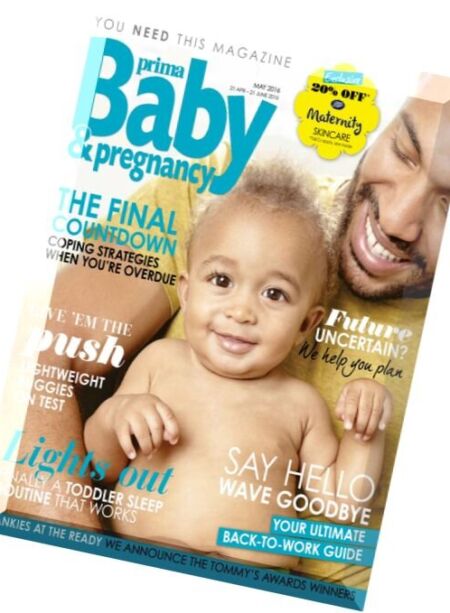 Prima Baby & Pregnancy – May 2016 Cover