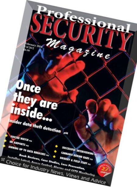 Professional Security – February 2016 Cover