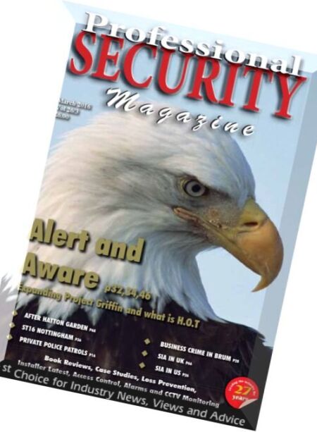 Professional Security – March 2016 Cover