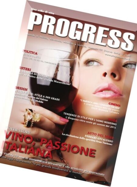 Progress Magazine – Aprile 2016 Cover