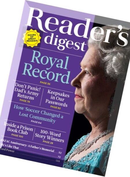Reader’s Digest International – April 2016 Cover