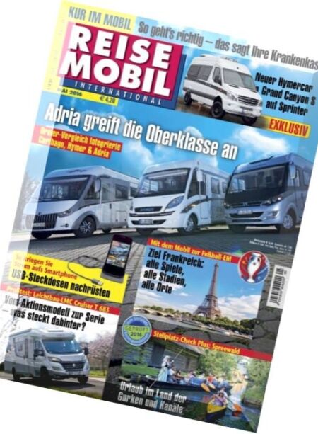 Reisemobil International – Mai 2016 Cover