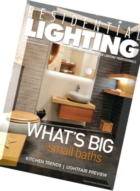 Residential Lighting – April 2016 Cover