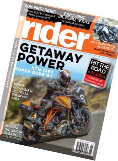 Rider Magazine – June 2016 Cover