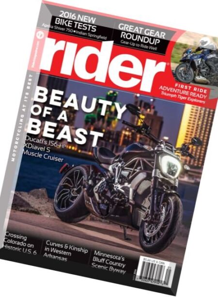 Rider Magazine – May 2016 Cover