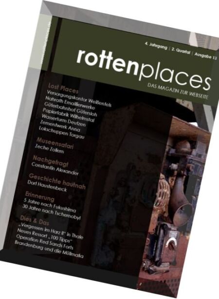 Rottenplaces Magazin – Nr.2, 2016 Cover