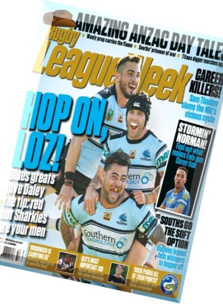 Rugby League Week – 21 April 2016 Cover