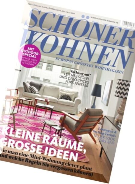 Schoner Wohnen – Mai 2016 Cover