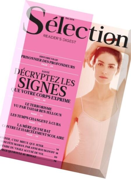 Selection Reader’s Digest France – Mai 2016 Cover