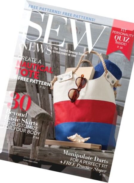 Sew News – April-May 2016 Cover