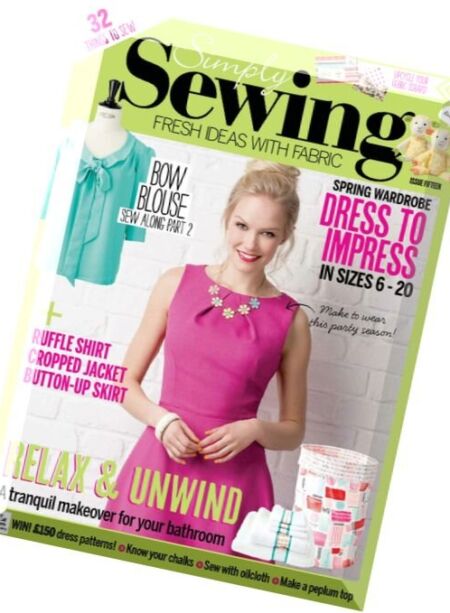 Simply Sewing – Issue 15 Cover