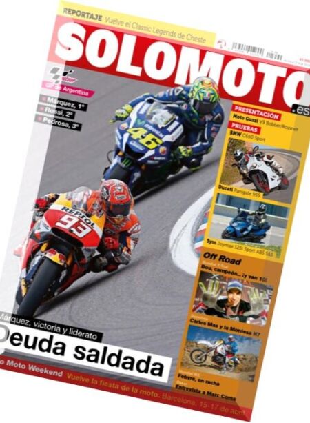 Solo Moto Actual – 5 Abril 2016 Cover