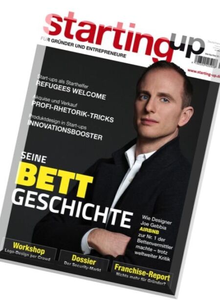Starting Up – Marz-Mai 2016 Cover