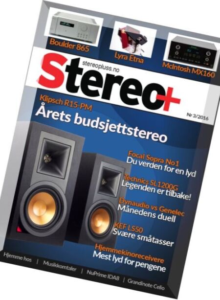 Stereo+ Nr.3, 2016 Cover