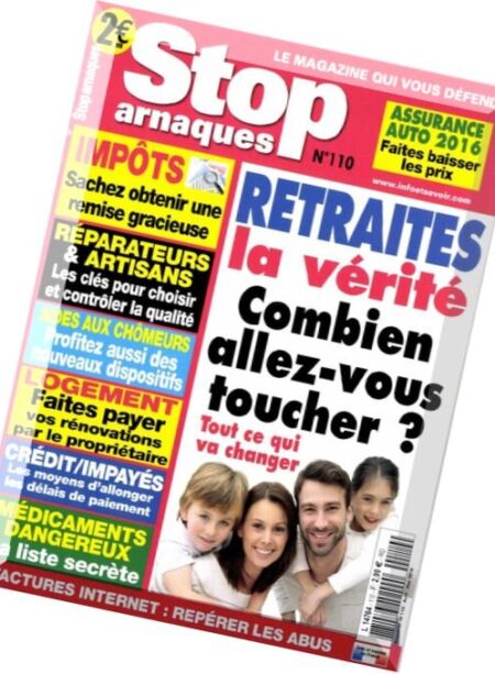 Stop Arnaques – Avril-Mai 2016 Cover