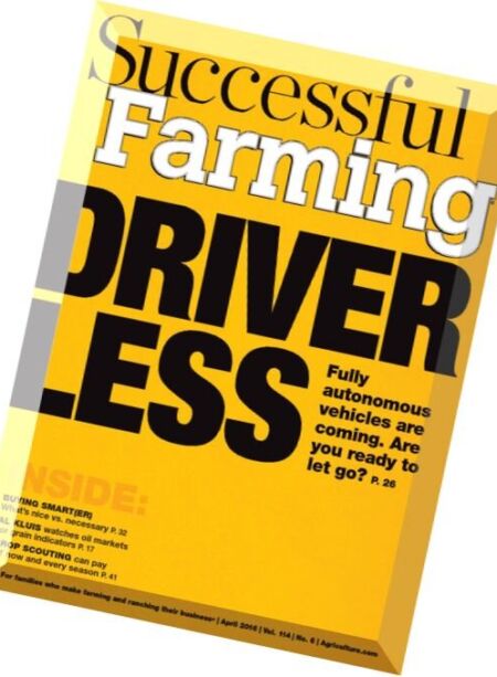 Successful Farming – April 2016 Cover