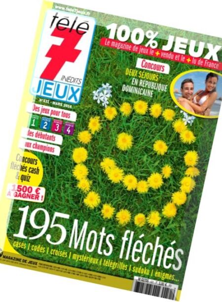 Tele 7 Jeux – Mars 2016 Cover