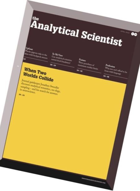 The Analytical Scientist – April 2016 Cover