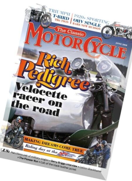 The Classic MotorCycle – June 2016 Cover