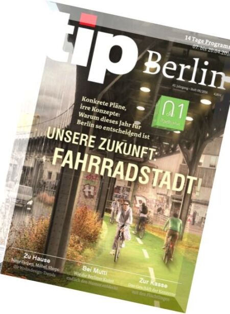 Tip Berlin – Nr.8, 2016 Cover
