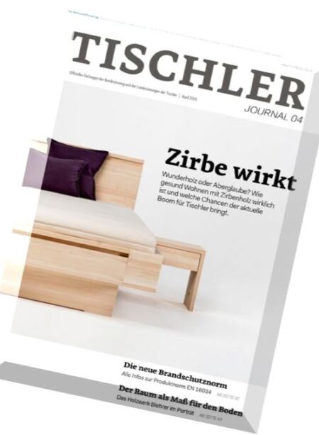 Tischler Journal – April 2016 Cover