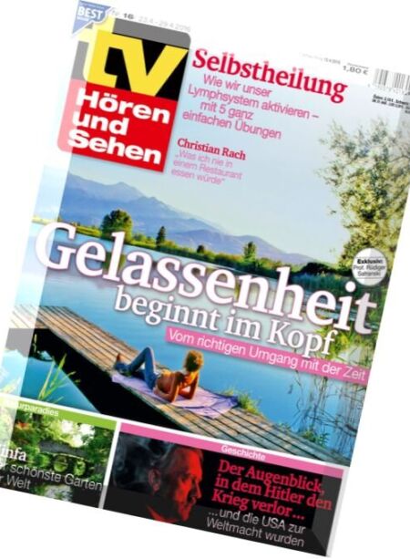 TV Horen und Sehen – 23 April 2016 Cover