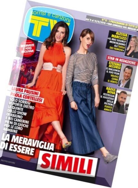 TV Sorrisi e Canzoni – 9 Aprile 2016 Cover