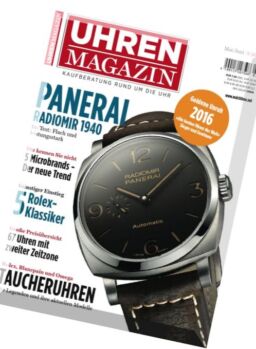 Uhren Magazin – Mai-Juni 2016