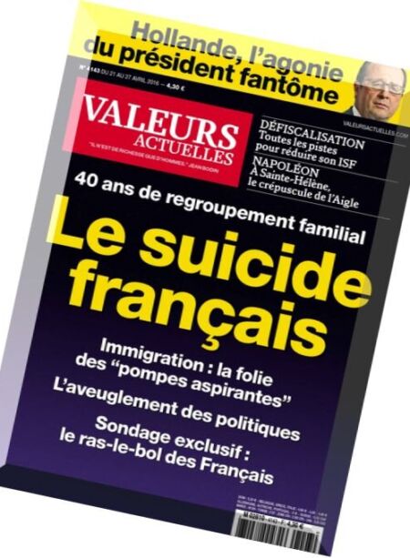 Valeurs Actuelles – 21 au 27 Avril 2016 Cover
