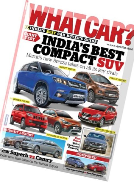 What Car India – April 2016 Cover