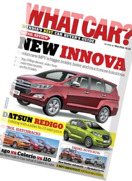 What Car India – May 2016 Cover