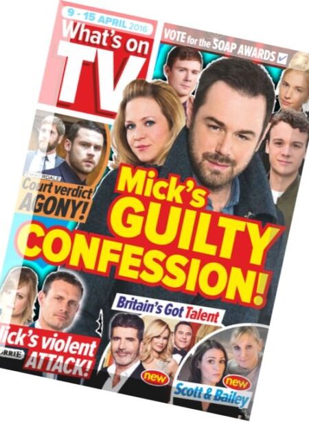What’s on TV – 9 April 2016 Cover