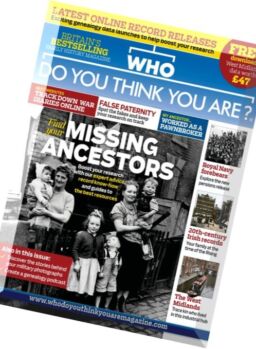 Who Do You Think You Are – May 2016
