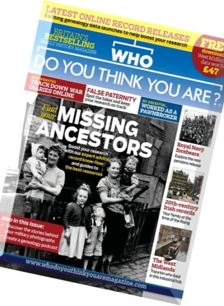 Who Do You Think You Are – May 2016 Cover
