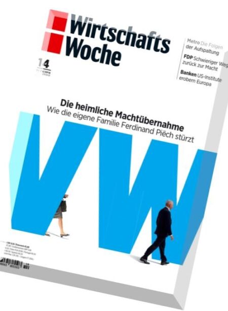 Wirtschaftswoche – 1 April 2016 Cover
