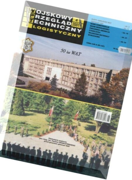 Wojskowy Przeglad Techniczny i Logistyczny – 2001-04 Cover