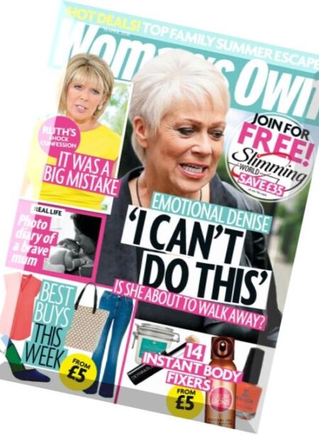 Woman’s Own – 18 April 2016 Cover