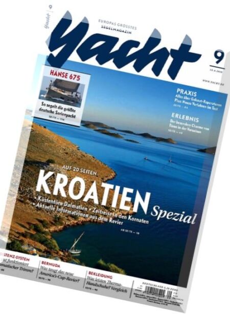 Yacht Das Segelmagazin – N 09, 13 April 2016 Cover