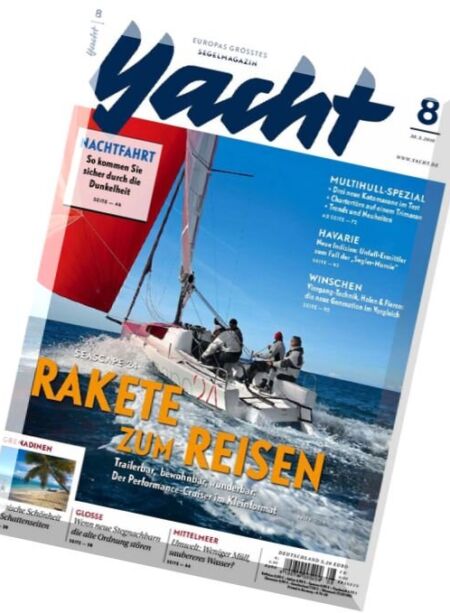 Yacht Das Segelmagazin – N 8, 30 Marz 2016 Cover