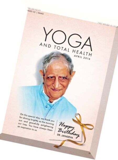 Yoga and Total Health – April 2016 Cover